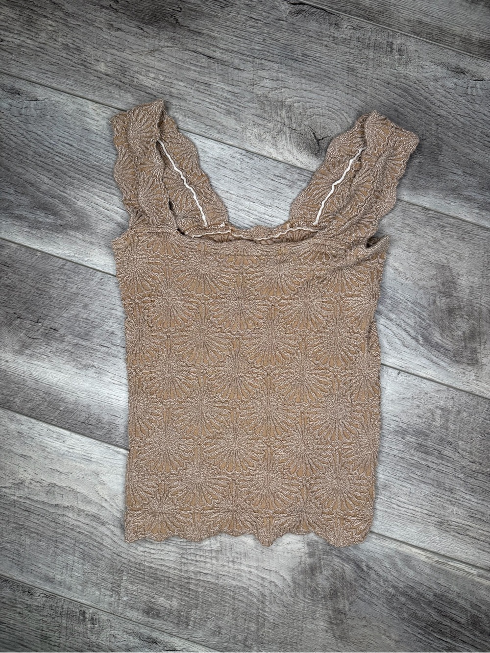 Free People Textured Knit Tank Top M/L